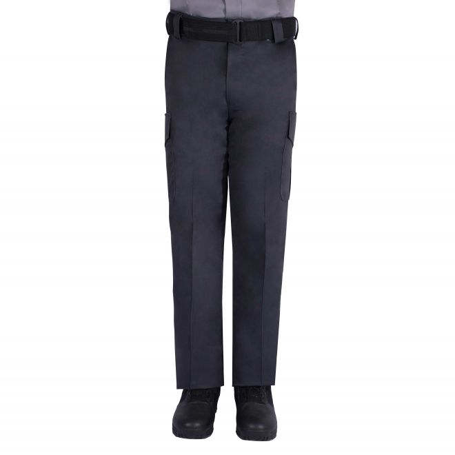 Blauer Side-Pocket Cotton Pants- Black