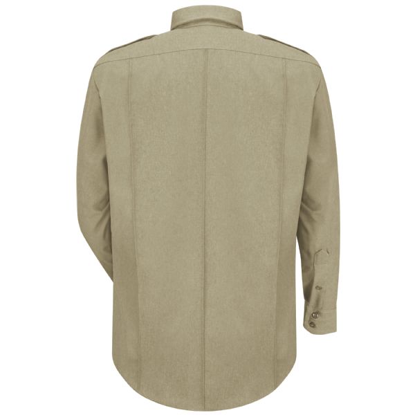 Horace Small Sentry Long Sleeve Shirt- Silver Tan