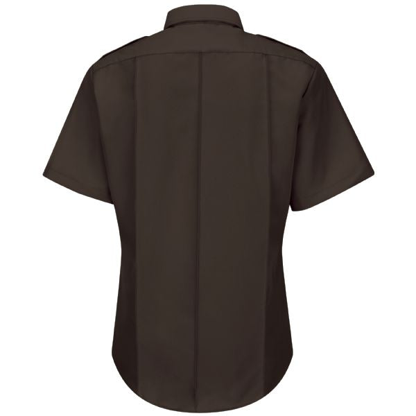 Horace Small Sentry Short Sleeve Shirt With Zipper Front-Brown