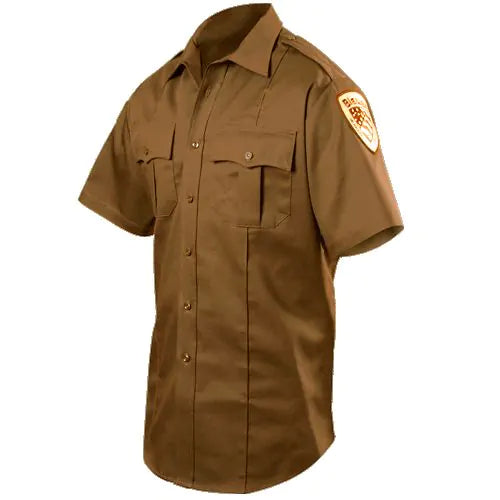 Blauer Short Sleeve Uniform Shirt - Dark Brown