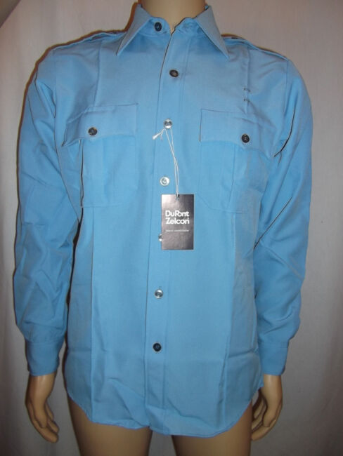 Clifton Uniform Shirt Long Sleeve-Light Blue